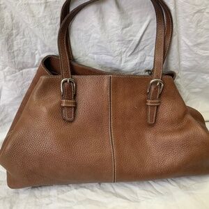 Large Roots Vintage Cinch-able East West Tote Shoulder Bag